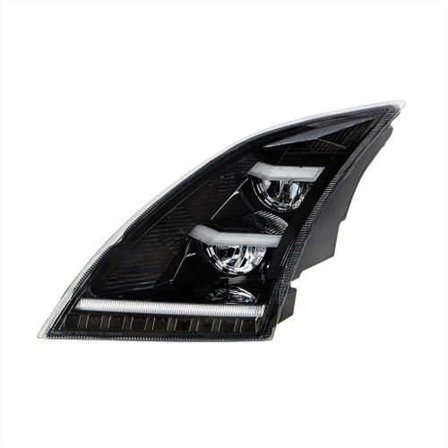 United Pacific Blackout LED Headlight with Sequential LED Signal & Position Light Bars - Driver