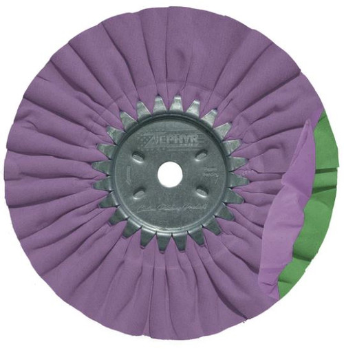 Zephyr Standard Airway Buffing Wheel - Purple/Green