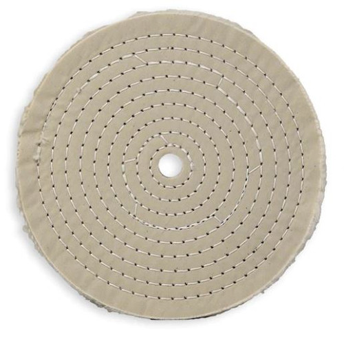 White Cotton Muslin 3/8" Stitching 50 Ply 8"