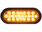 Buyers Products 6 Inch Amber Oval Recessed Strobe Light With 24 LED