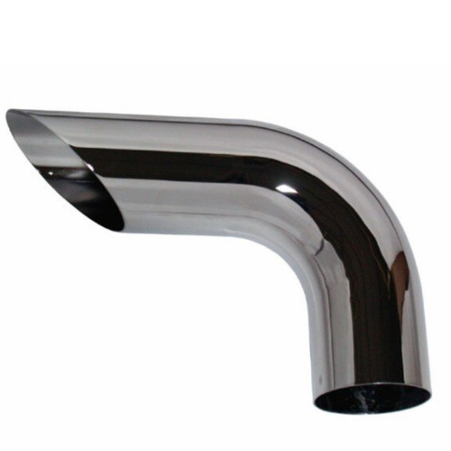Grand Rock Elbow, 5" 90 DEG OD/Miter Chrome, Dump Stack