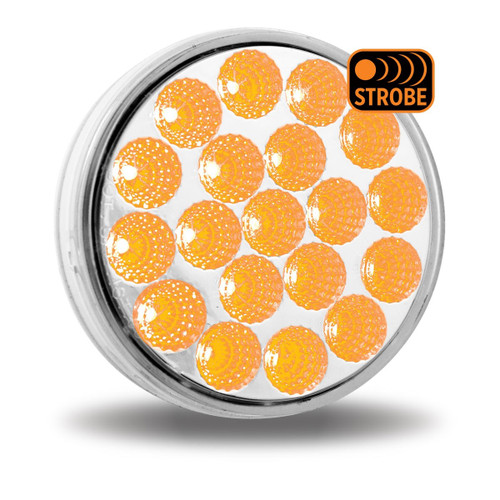 Trux Accessories TRUX 4" Dual Amber Strobe/Red Stop, Turn & Tail LED (19 Diodes) - TLED-4X40AS