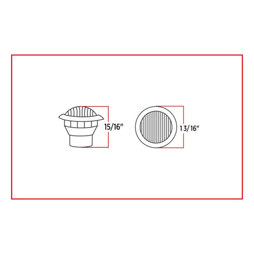 Trux Accessories Mini Button Dual Revolution Red/Blue LED