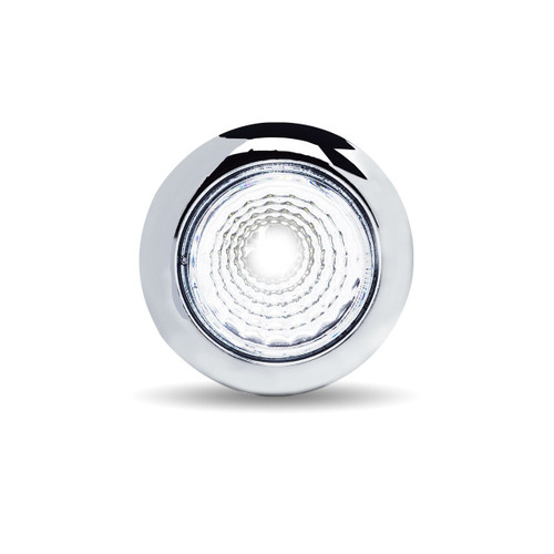 Trux Accessories Mini Button Dual Revolution Red/White LED with Reflector & Silicone Locking Ring (1 Diode)