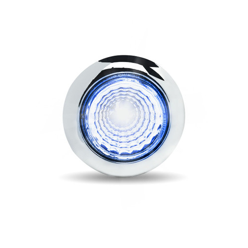 Trux Accessories TRUX Mini Button Dual Revolution Red/Blue LED with Reflector & Silicone Locking Ring (1 Diode) - TLED-BX1RB