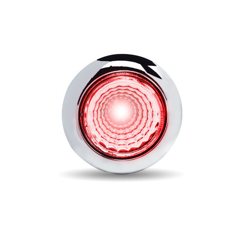 Mini Button Dual Revolution Red/Blue LED with Reflector & Silicone Locking Ring (1 Diode)