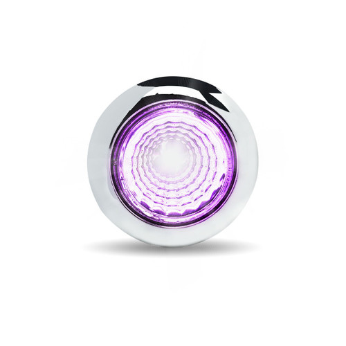 Trux Accessories TRUX Mini Button Dual Revolution Red/Purple LED with Reflector & Silicone Locking Ring (1 Diode) - TLED-BX1RP