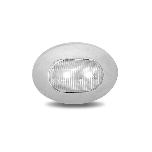 Trux Accessories Mini Oval Button Dual Revolution Red/White LED