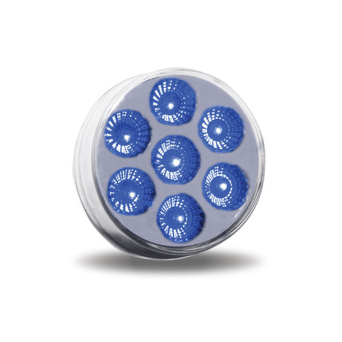 Trux Accessories TRUX 2" Dual Revolution Amber/Blue LED (7 Diodes) - TLED-2XAB