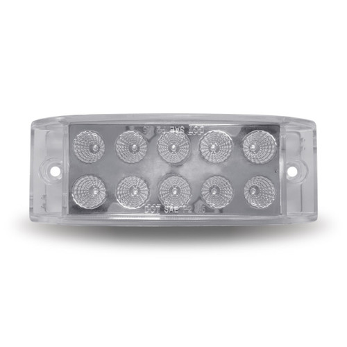 Trux Accessories 2" X 6" Dual Revolution Trailer LED - Red/Blue (10 Diodes)