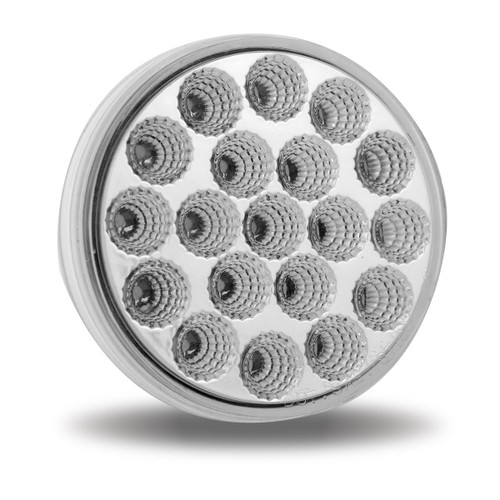 Trux Accessories 4" Clear Red Stop, Turn & Tail LED (19 Diodes)