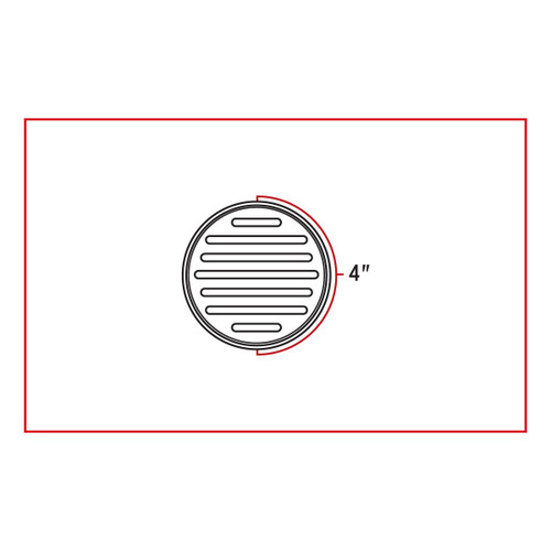 Trux Accessories 4" Flatline Red LED (49 Diodes)