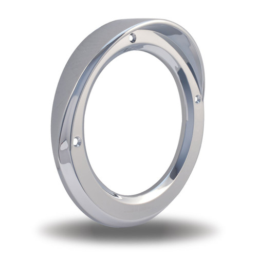 Trux Accessories 4" Chrome Plastic Bezel - Visor