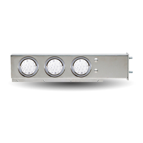Trux Accessories Mud Flap Hanger with Flat Top & 6 x 4" Dual Revolution LEDs & Bezels