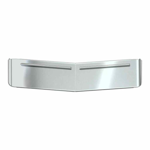 Trux Accessories Kenworth 13" Post-Mount Sunvisor with Louvered Spaces for Curved Glass (1987+)