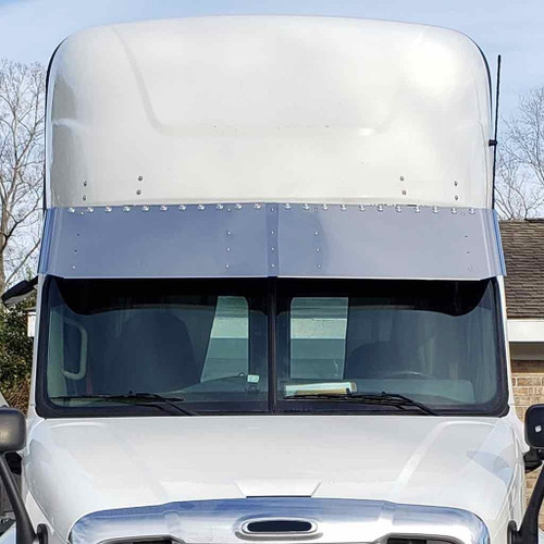 Trux Accessories 15 1/2" Freightliner Cascadia Sunviosr with 22 x 3/4" Button Light Holes