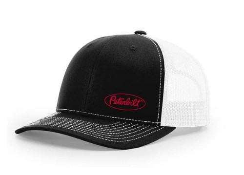 Paccar Richardson Black/White Peterbilt Logo Hat - Small Logo