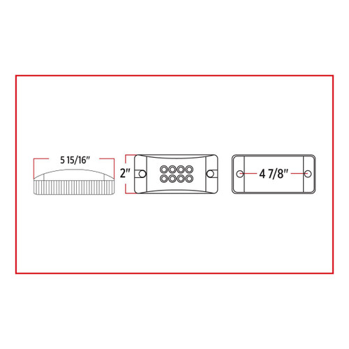 Trux Accessories Amber Marker Multi-Directional Light (24 Diodes)