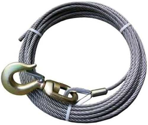 BA Products Wire Rope Assembly with Swivel Hook – Steel Core