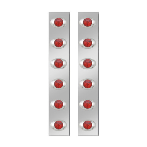 Phoenix Design Rear Breather Light Set - Red Lens