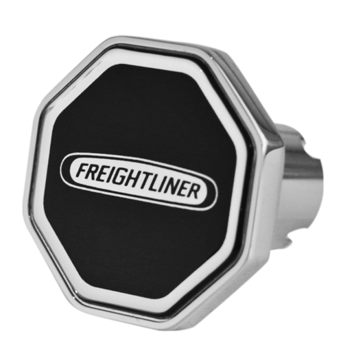 Custom Knobs Freightliner Logo Octagon Knob - Black