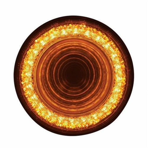 United Pacific 4" Round Mirage Light Turn Signal (Amber/Amber)
