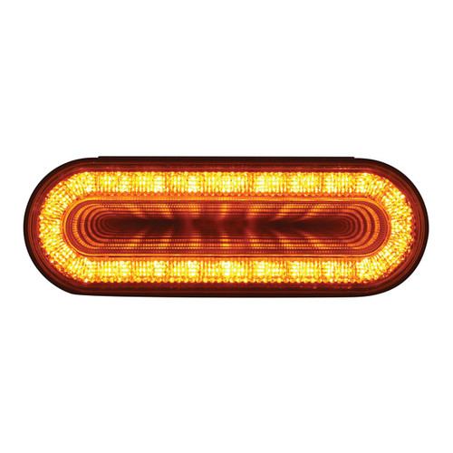 United Pacific 6" Oval Mirage Turn Signal Light (Amber/Clear)