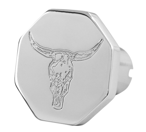 Custom Knobs Bull Head Logo - Octagon Knob