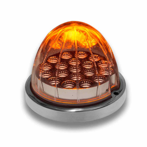 Trux Accessories TRUX  Clear/Amber Watermelon Clearance and Marker Light - 19 Diodes - TLED-WCA
