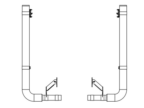 Lincoln Chrome Peterbilt 589 Exhaust Kit