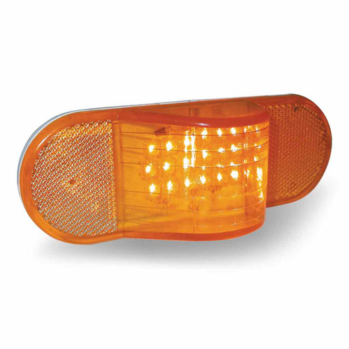 Amber Turn Signal & Marker LED - Oval Hump Light (18 Diodes)