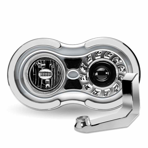Trux Accessories Retro Series LED Projector Headlight Assembly with "J" Bracket  (Driver Side)