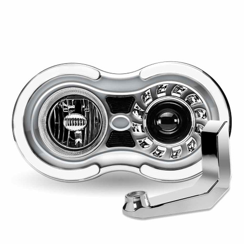 Trux Accessories Retro Series LED Projector Headlight Assembly with "J" Bracket  (Driver Side)
