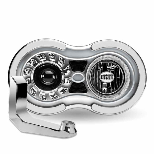 Trux Accessories Retro Series LED Projector Headlight Assembly with "J" Bracket  (Passenger Side)