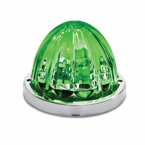 Trux Accessories TRUX Star Burst Series Clearance and Marker Watermelon Light - Amber/Green Dual Revolution - 19 Diodes - TLED-WTAG
