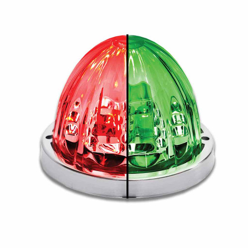 Trux Accessories TRUX Star Burst Series Watermelon Light - Red/Green Dual Revolution - 19 Diodes - TLED-WTRG