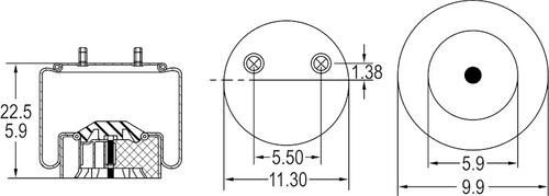 Newstar Air Spring (1R14-172) (W013588774) (S-25873)