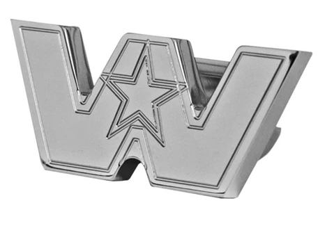 Custom Knobs Chrome Western Star Logo Shape Knob