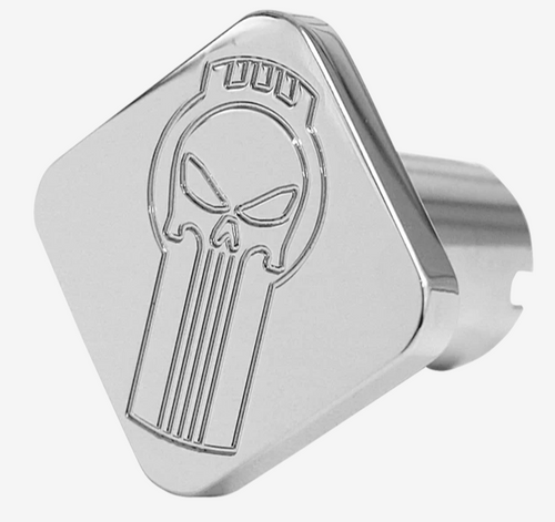 Custom Knobs Chrome Square Shaped Air Brake Knob - Punisher
