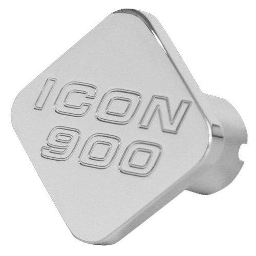 Custom Knobs Chrome Square Shaped Air Brake Knob - Icon 900