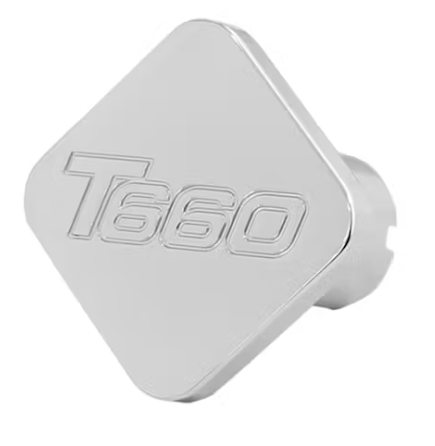 Custom Knobs Chrome Square Shaped Air Brake Knob - T660