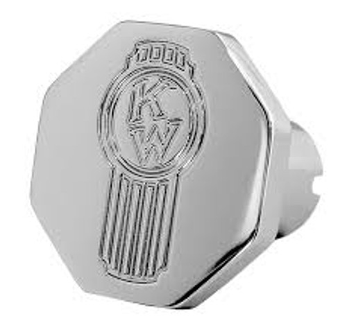 Kenworth Old Logo Octagon Knob - Chrome