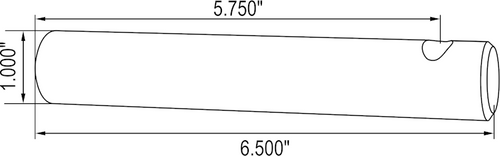 Newstar Clutch Release Shaft - 6.5"