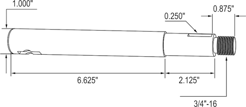 Newstar Clutch Release Shaft - 9.625"