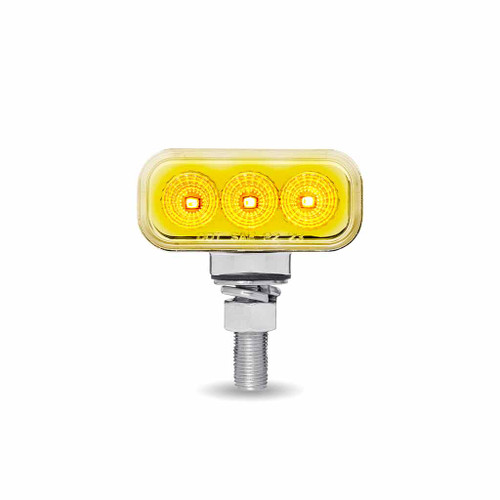 Trux Accessories TRUX Clear Amber/Red Double Faced Rectangular Clearance Marker - 1.5" x3" (10 LED) - TLED-DR1XC