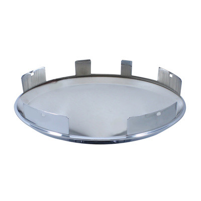 United Pacific Universal Chrome Pointed Front Hubcap - 1" Lip