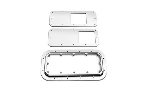 Peterbilt Tapered Style Shifter Plate Kit with Base and Two Dress Plates