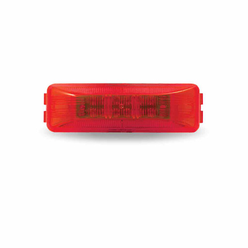 Trux Accessories 1" x 4" Red Marker Rectangular LED Light - (12 Diodes)