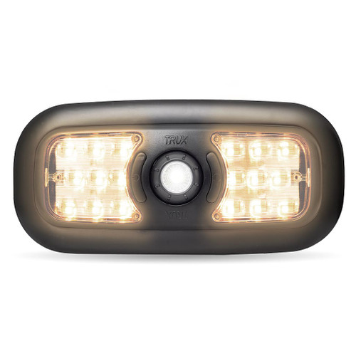 Trux Accessories LED Interior Projector 7-Color Dome and Map Light for Peterbilt - Black