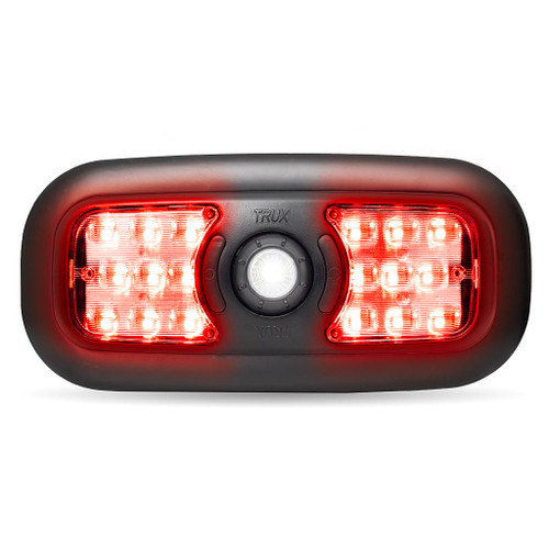 Trux Accessories LED Interior Projector 7-Color Dome and Map Light for Peterbilt - Black
